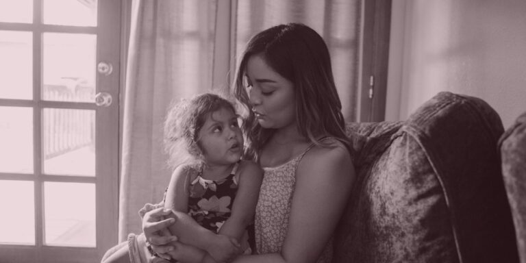 Single mothers in sober living