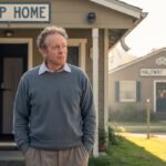 Man Standing Outside A House